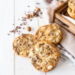 Cookies au Chocolat Blanc, Amandes et Grué de Cacao