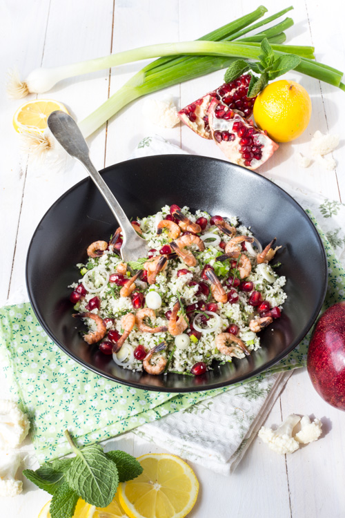 recette Taboulé de chou-fleur râpé pour 4 personnes 